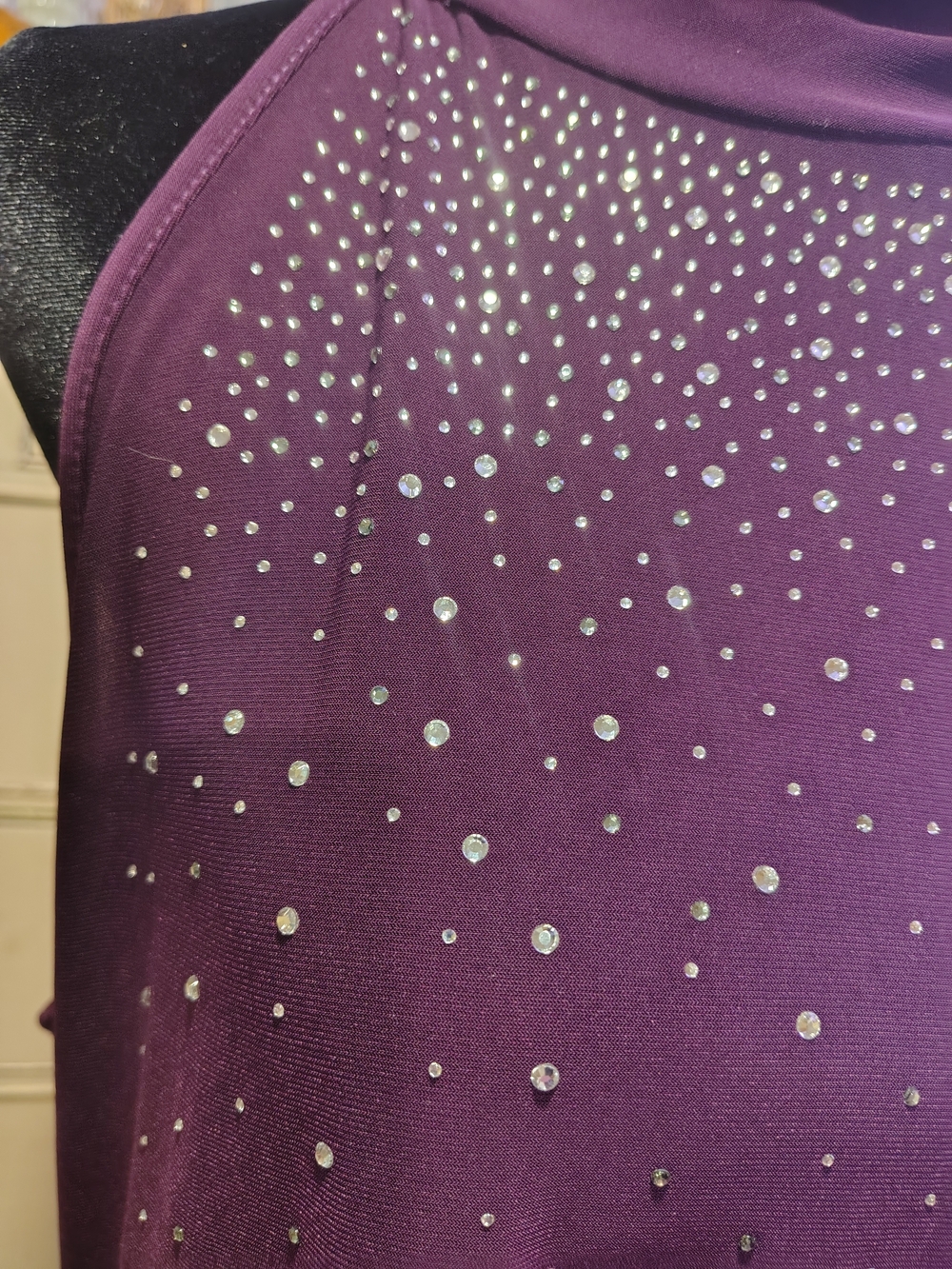 Plum Rhinestone Constellation Tunic Perseption Concept XL - Picture 3 of 7